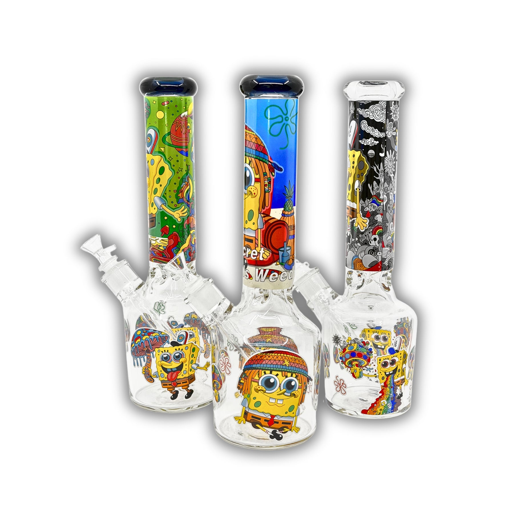 13" Cartoon Character Beaker Bong [HXCP-095P-AB]