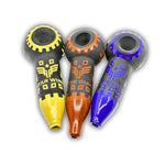 4" Reactive Frosted Hand Pipe [HP-3016G]