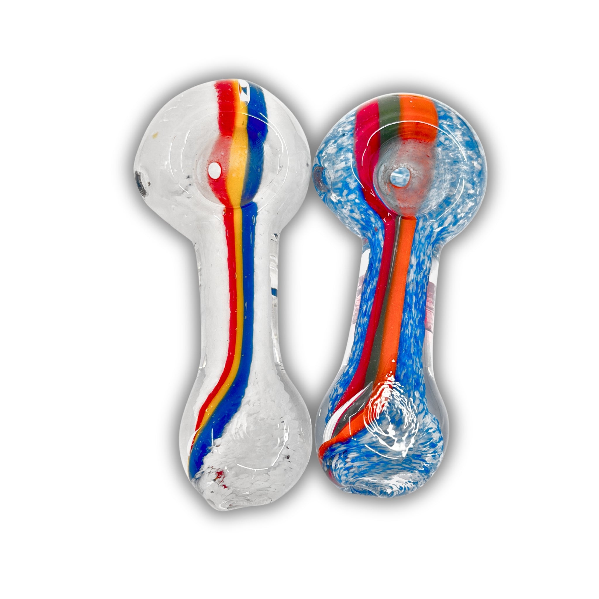 2.5" Color Stripe Hand Pipe [BB-582]
