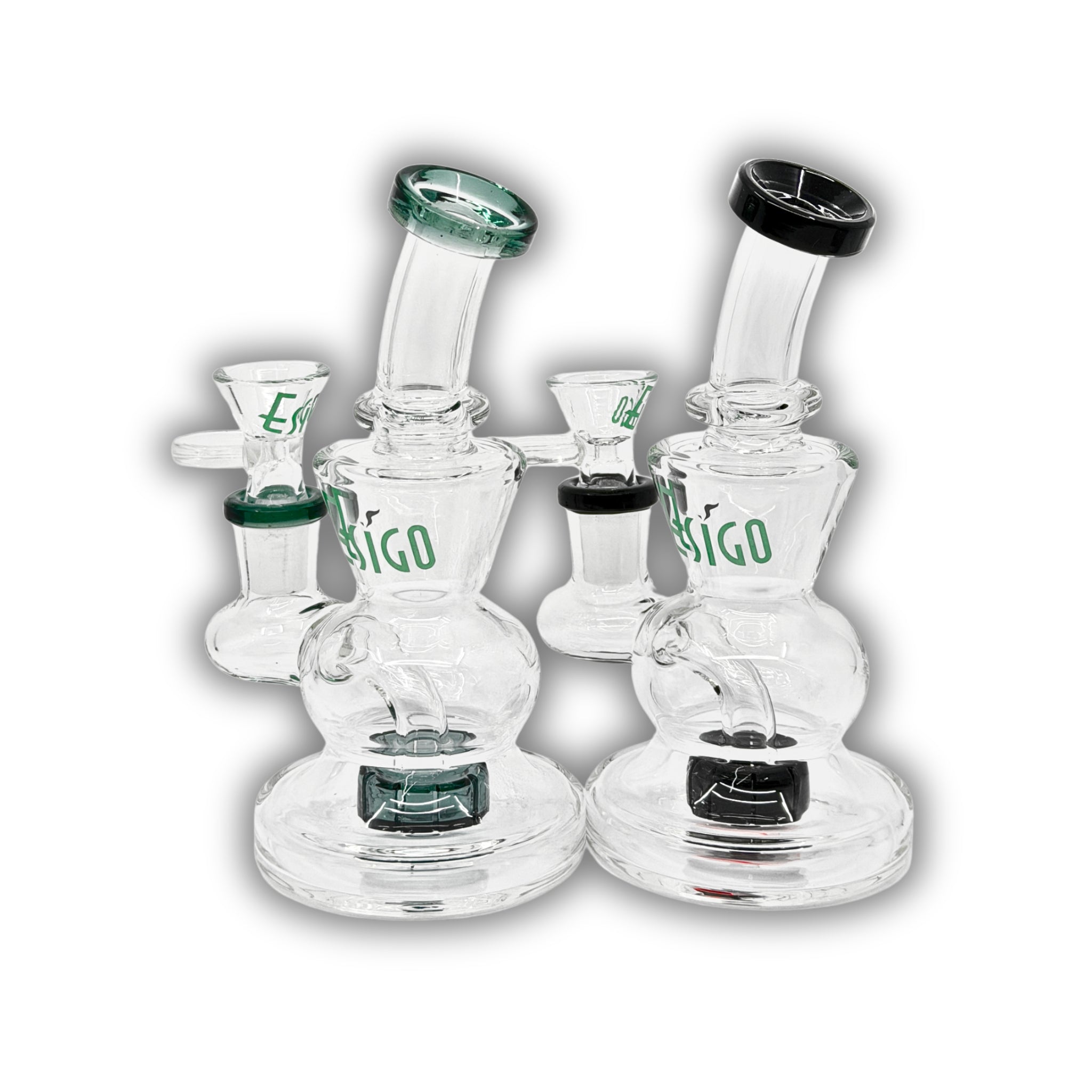 6.5" Mini Curved Neck Water Pipe [ES-2564]