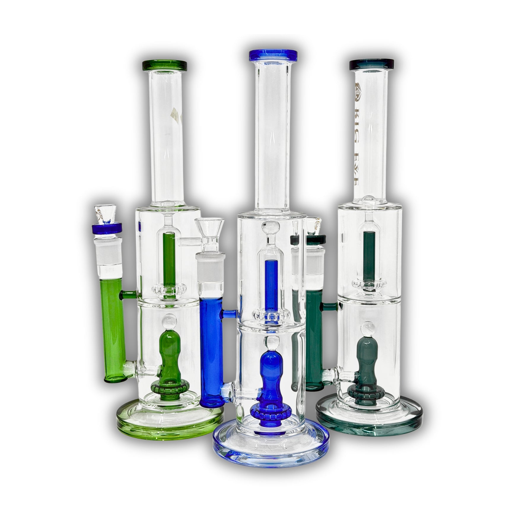 14" Straight Tube Percolator Water Pipe [ES-1202]
