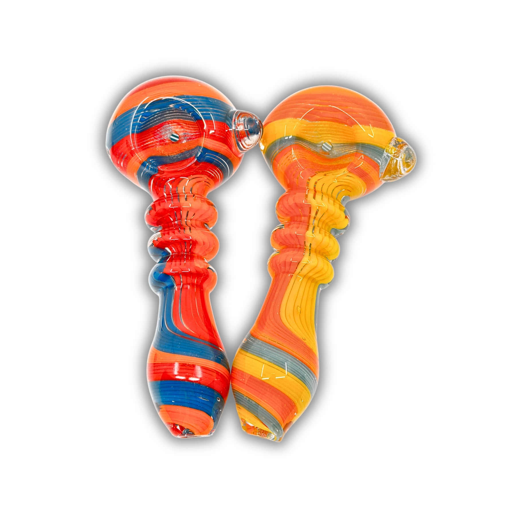 4" Spiral Linework Hand Pipe [BB-630]