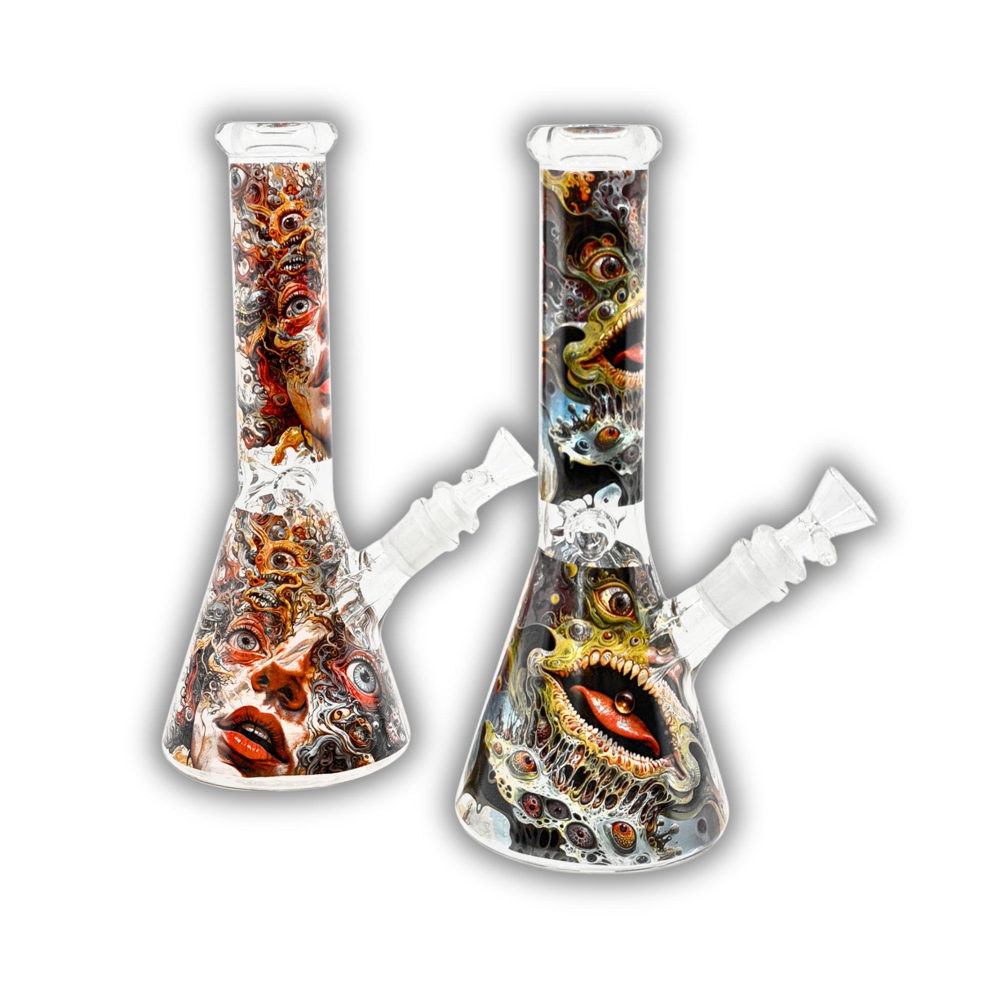 10" Surreal Art Beaker Bong [ES-25112]