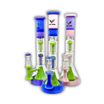 18" Dual Tree Perc Beaker Bong [WP-9265]