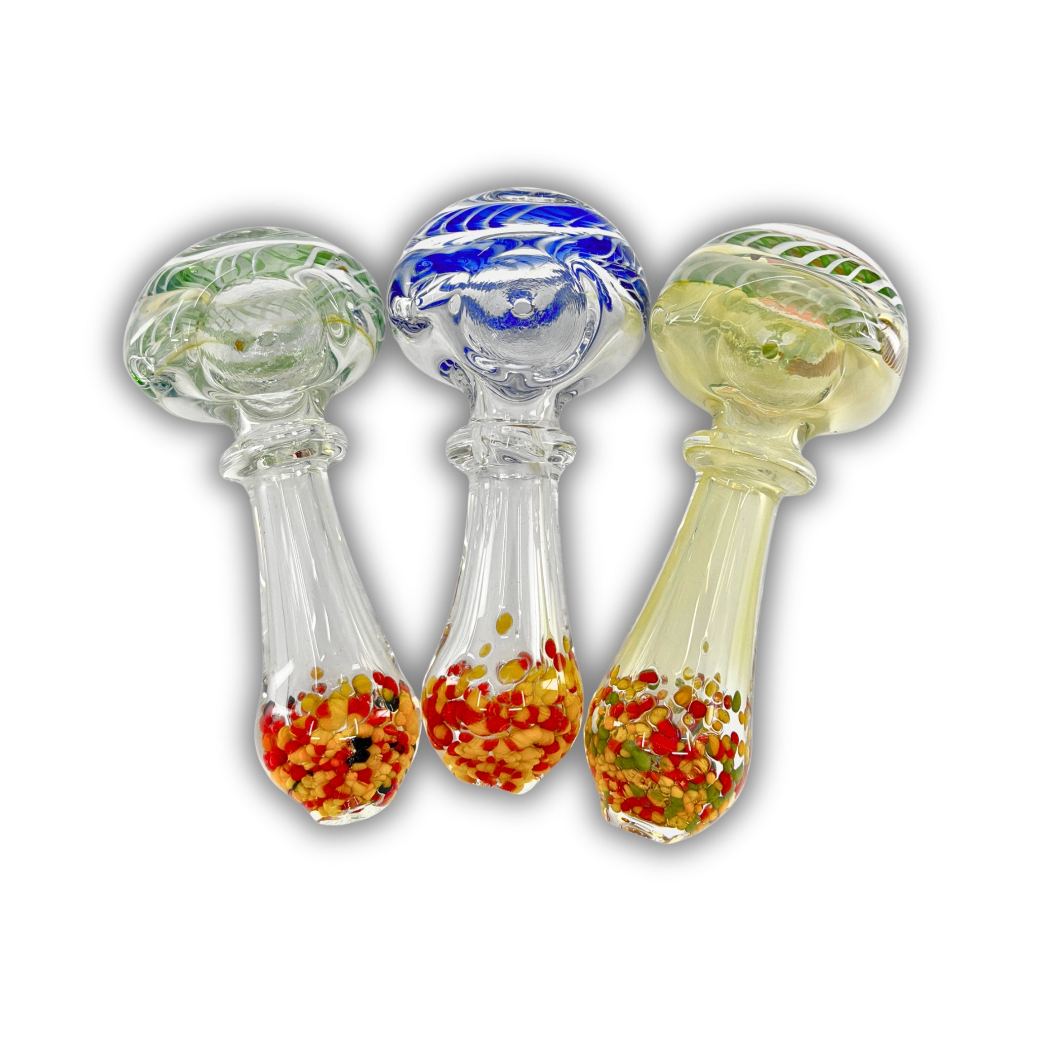 3" Confetti Frit Hand Pipe [RK-1]