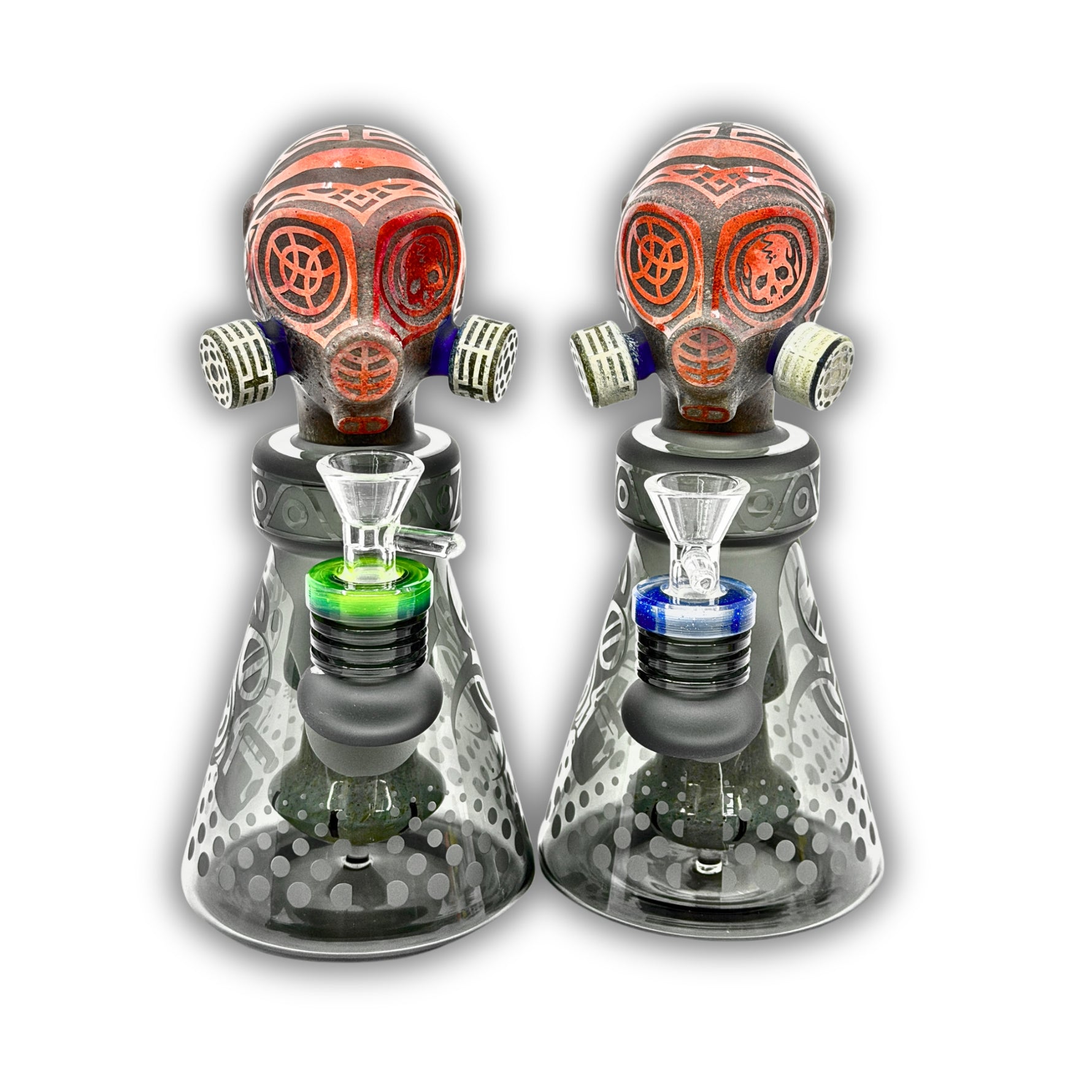 8" Apocalyptic Gas Mask Water Pipe [GODEN-15]