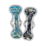 Frit Design Glass Chillum Pipe [MH-18]