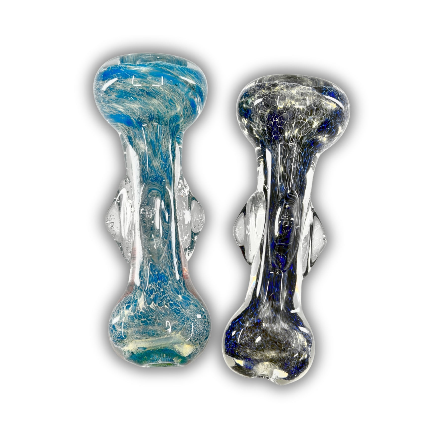 Frit Design Glass Chillum Pipe [MH-18]