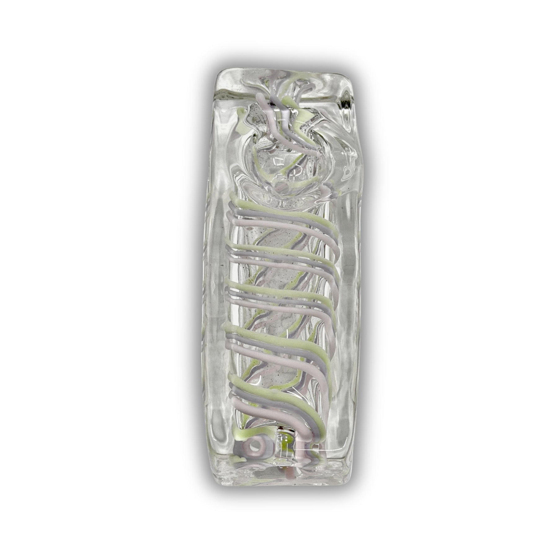 4" Square Pastel Hand Pipe [BB-574]