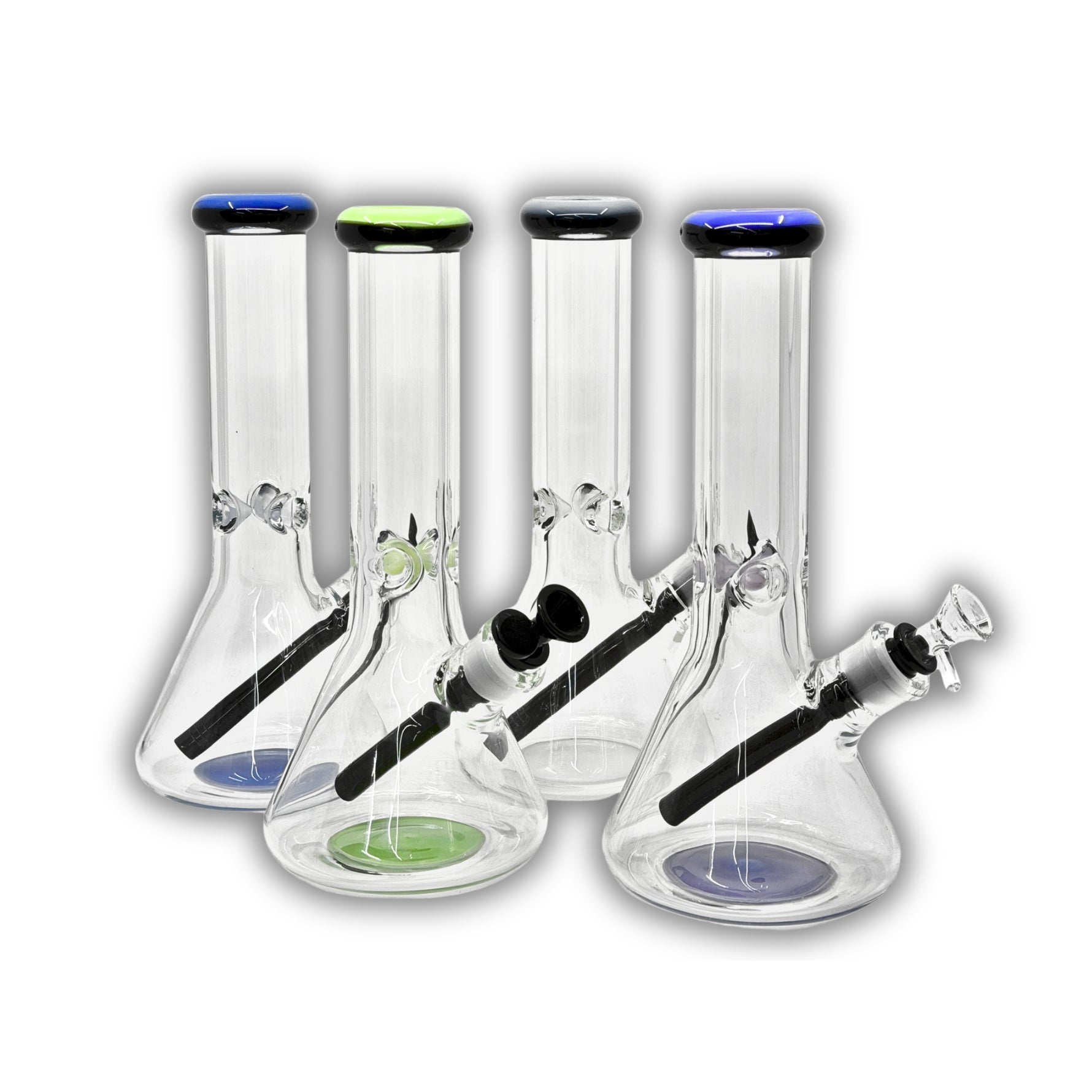 12" Heavy Colored Beaker Bong [ES-25104-12]