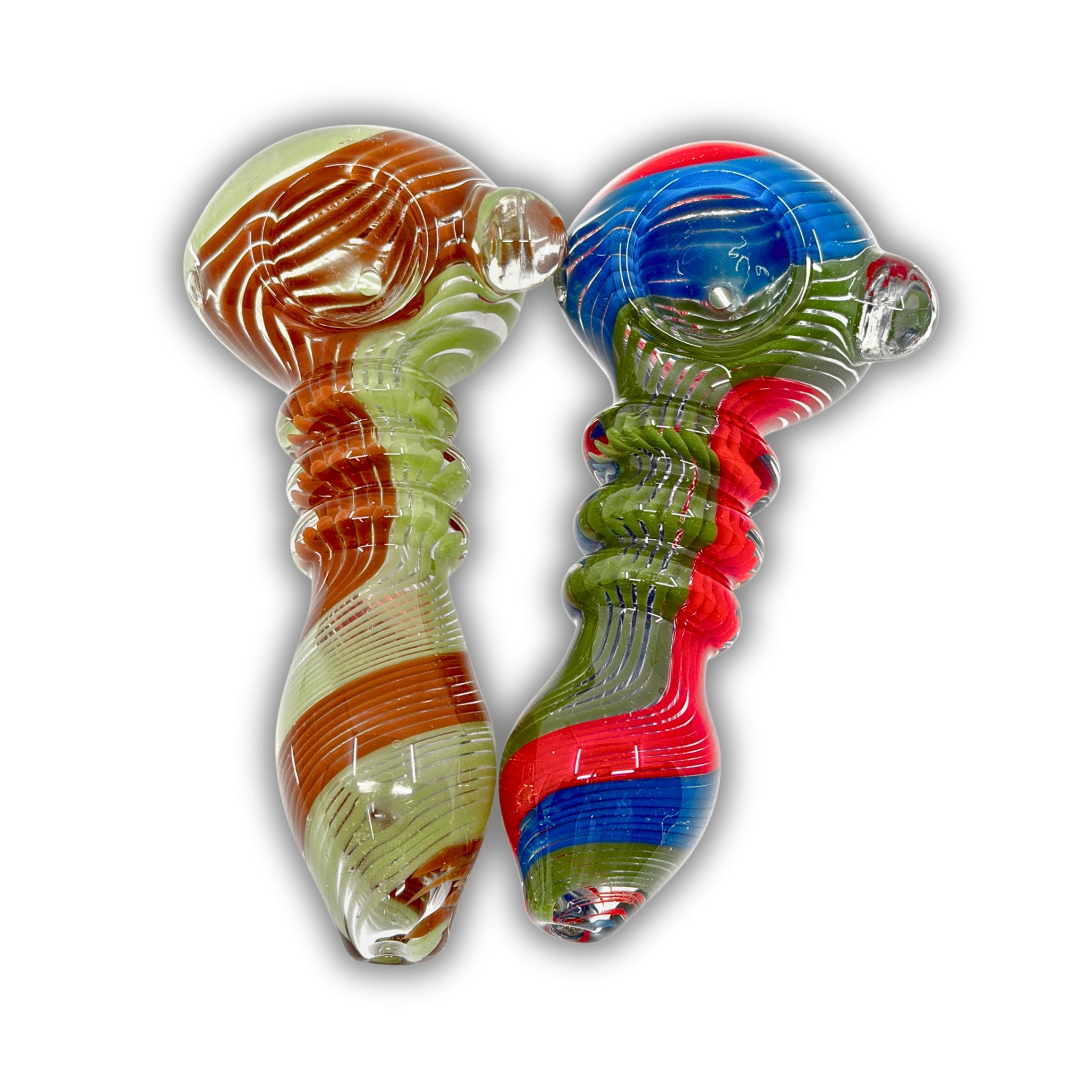 4" Color Wig Wag Hand Pipe [BB-563]
