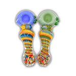 4" Rainbow Striipe Hand Pipe [BB-551]
