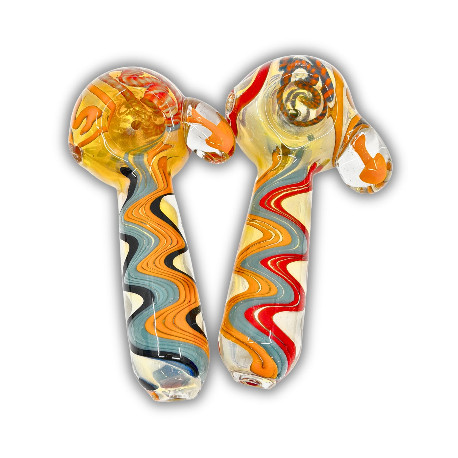 4" Retro Wave Hand Pipe [BB-587]