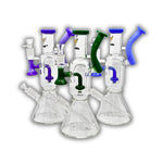 13" Bent Neck Beaker Bong [WP-9427]