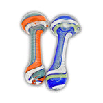 4" Color Wig Wag Hand Pipe [BB-656]