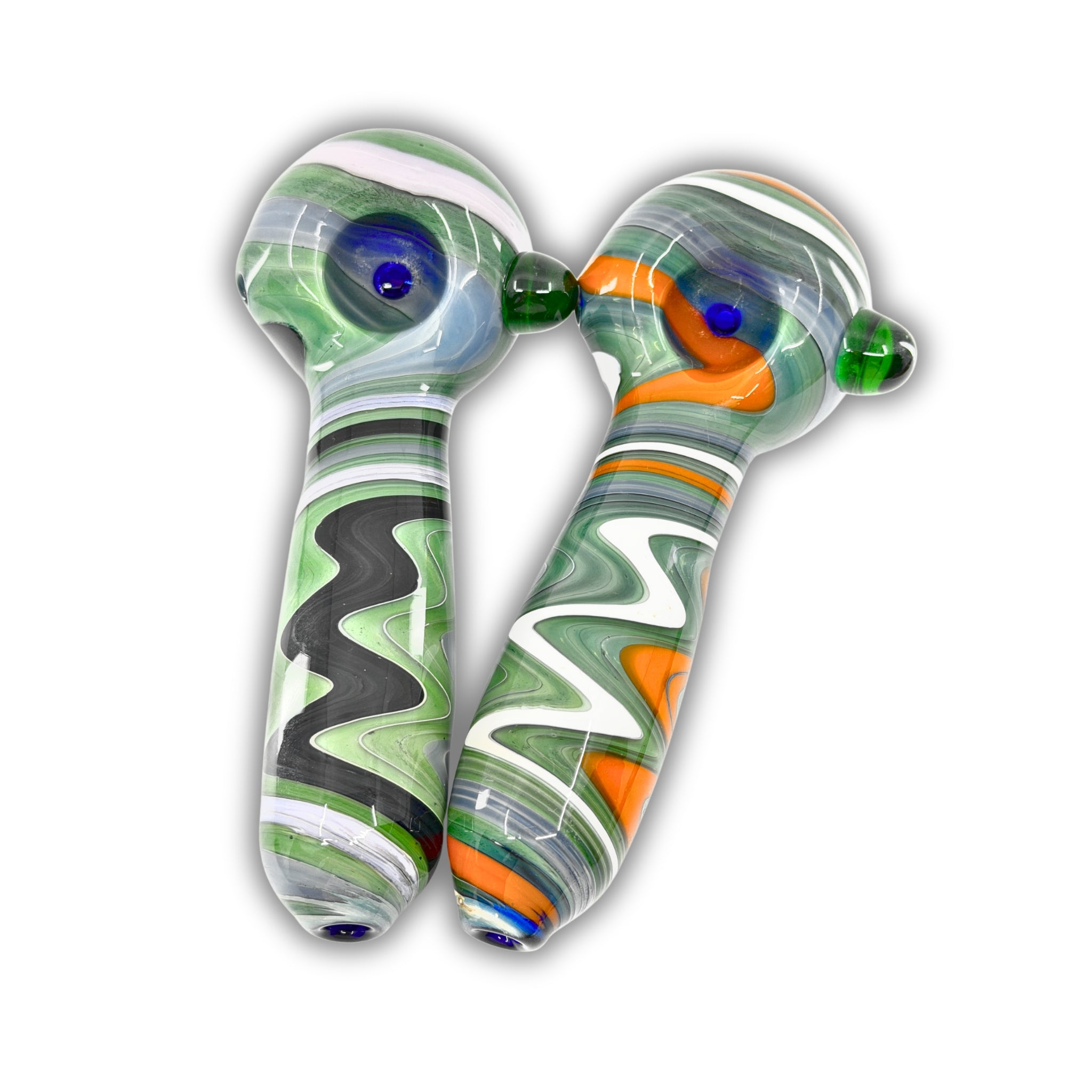 4" Marble Swirl Hand Pipe [BB-420]