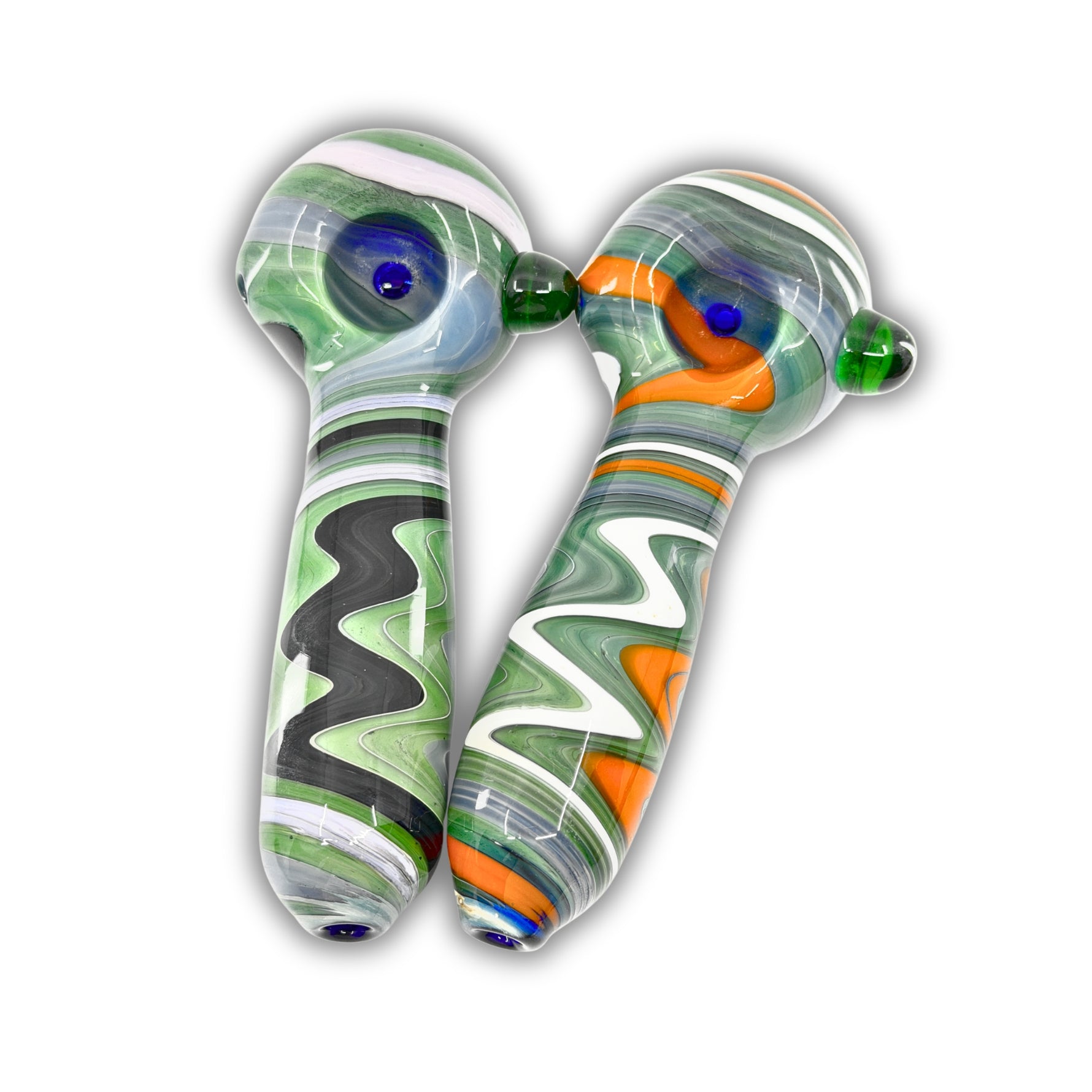 4" Marble Swirl Hand Pipe [BB-420]