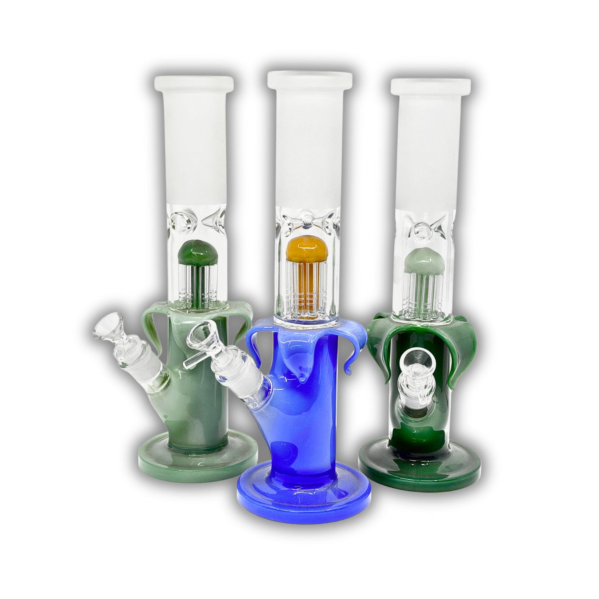 13" Frosted Tree Perc Beaker Bong [WP-7001]