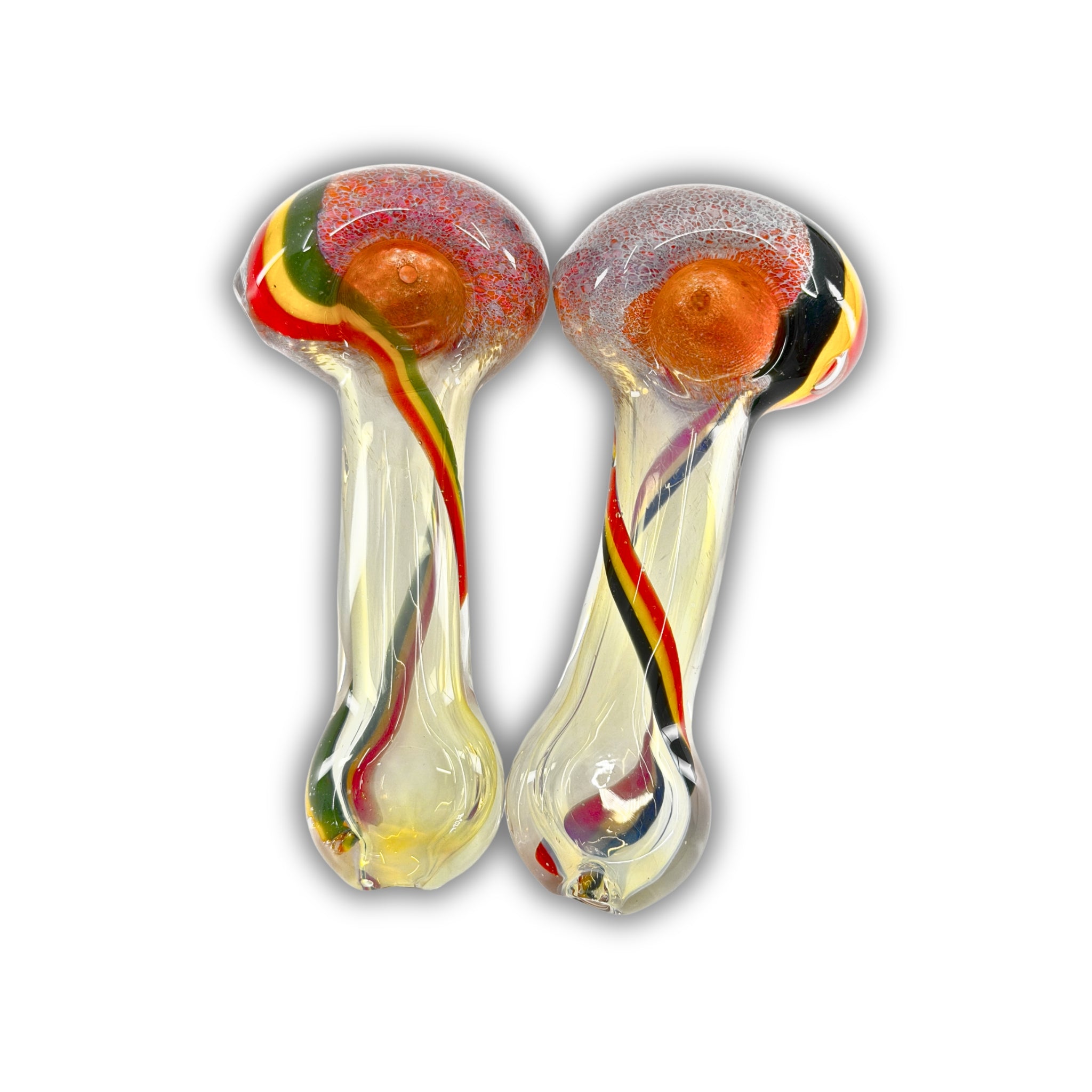 3" Rasta Fumed Hand Pipe [RK-6]