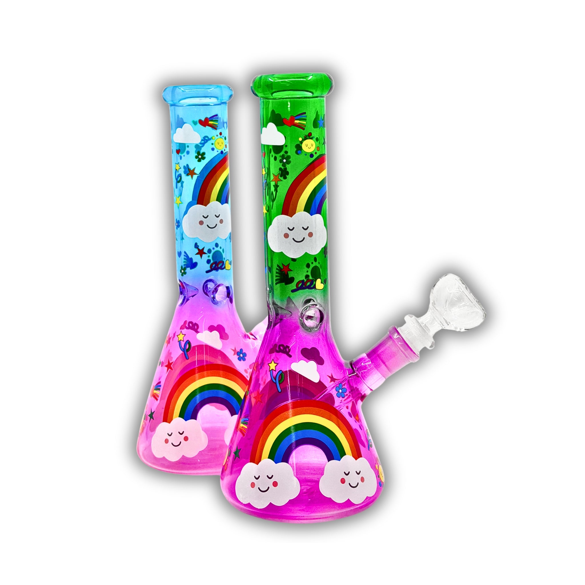 10" Rainbow Dreams Beaker Bong [ES-25401]