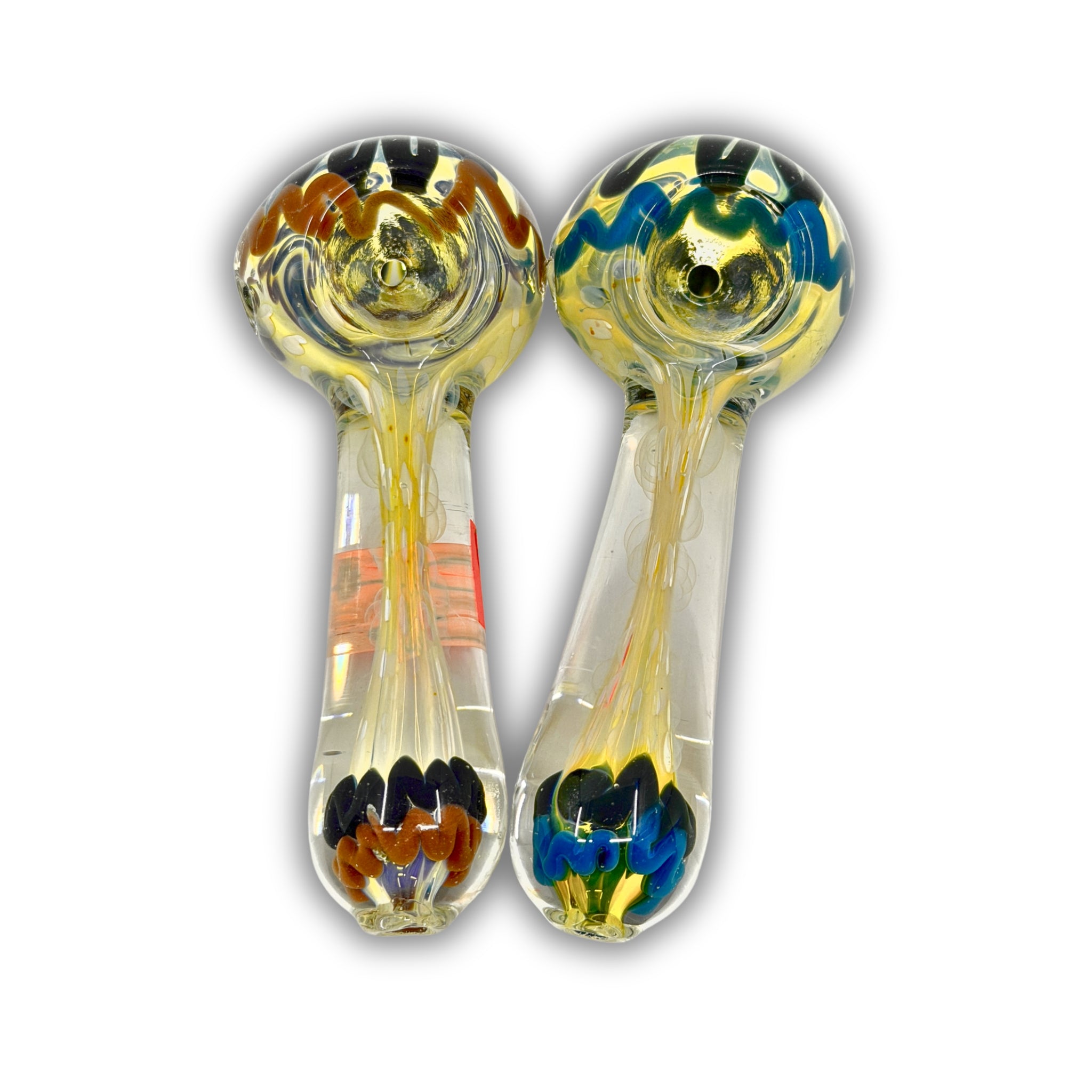 3" Fumed Wig Wag Hand Pipe [BB-504]