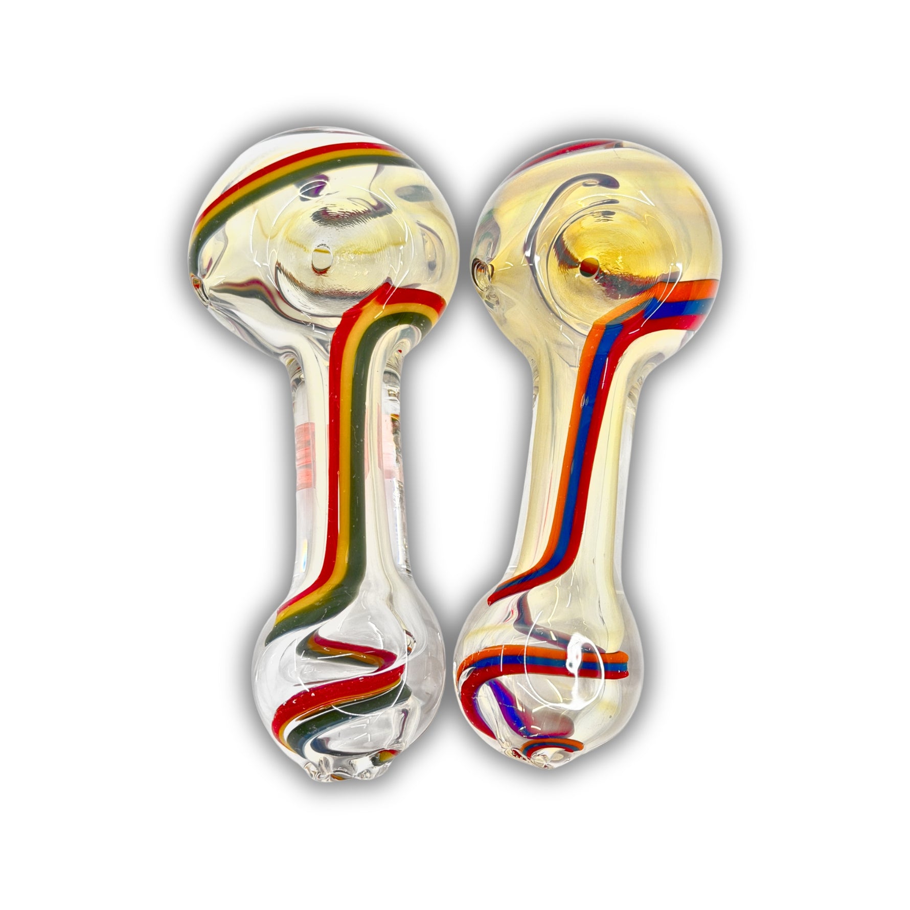 3" Clear Glass Spoon Hand Pipe [BB-578]