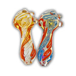 4" Color Ribbon Hand Pipe [BB-489]