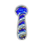 4" Blue Wig Wag Hand Pipe [BB-533]