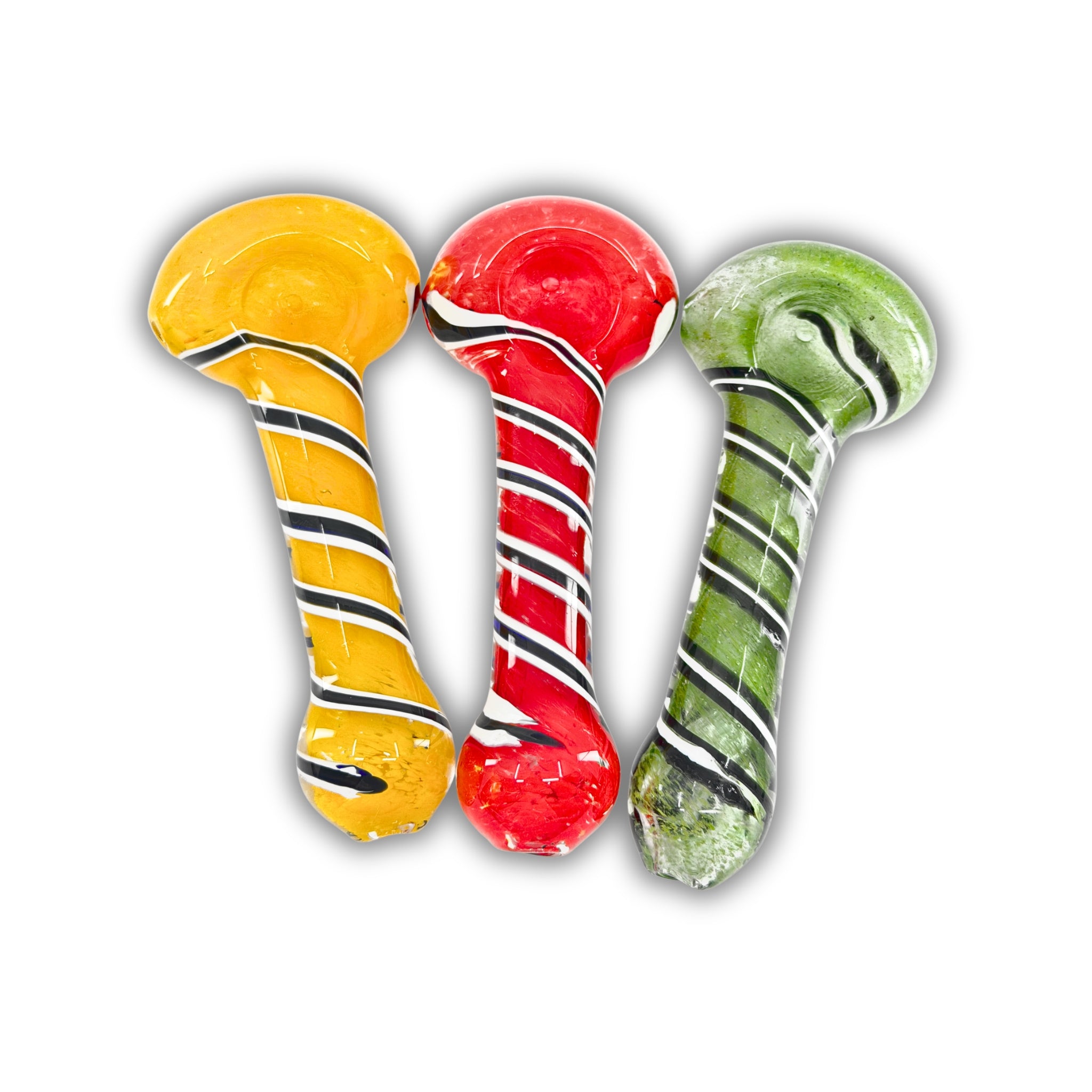 3" Striped Color Hand Pipe [RK-2]