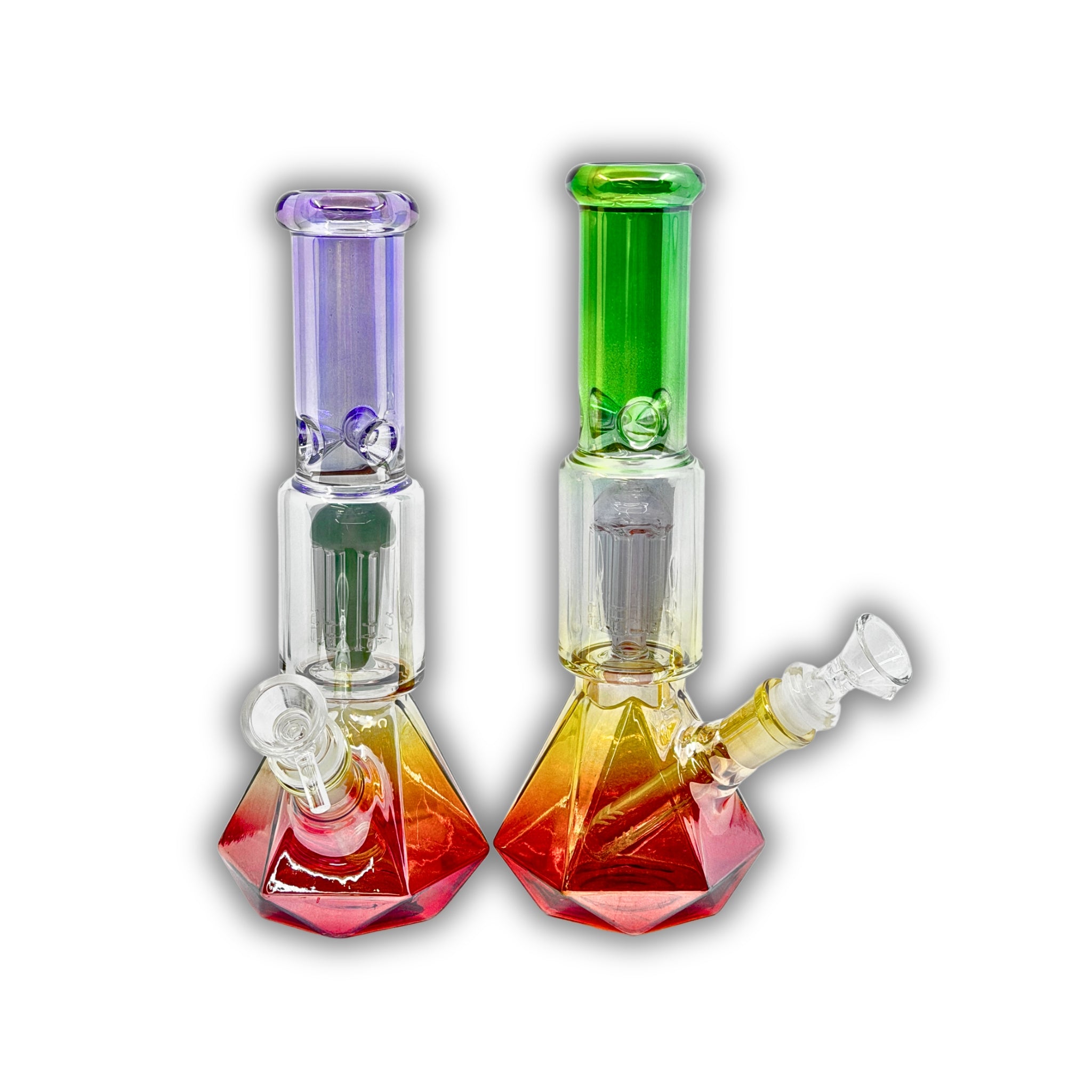 10" Diamond Base Beaker Bong [SQ-DPBK]