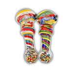 4" Rainbow Wig Wag Hand Pipe [BB-468]