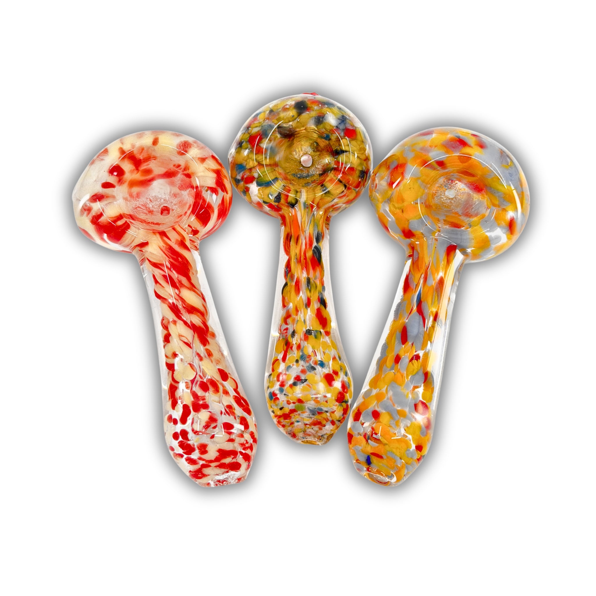 3" Confetti Glass Hand Pipe [RK-10]
