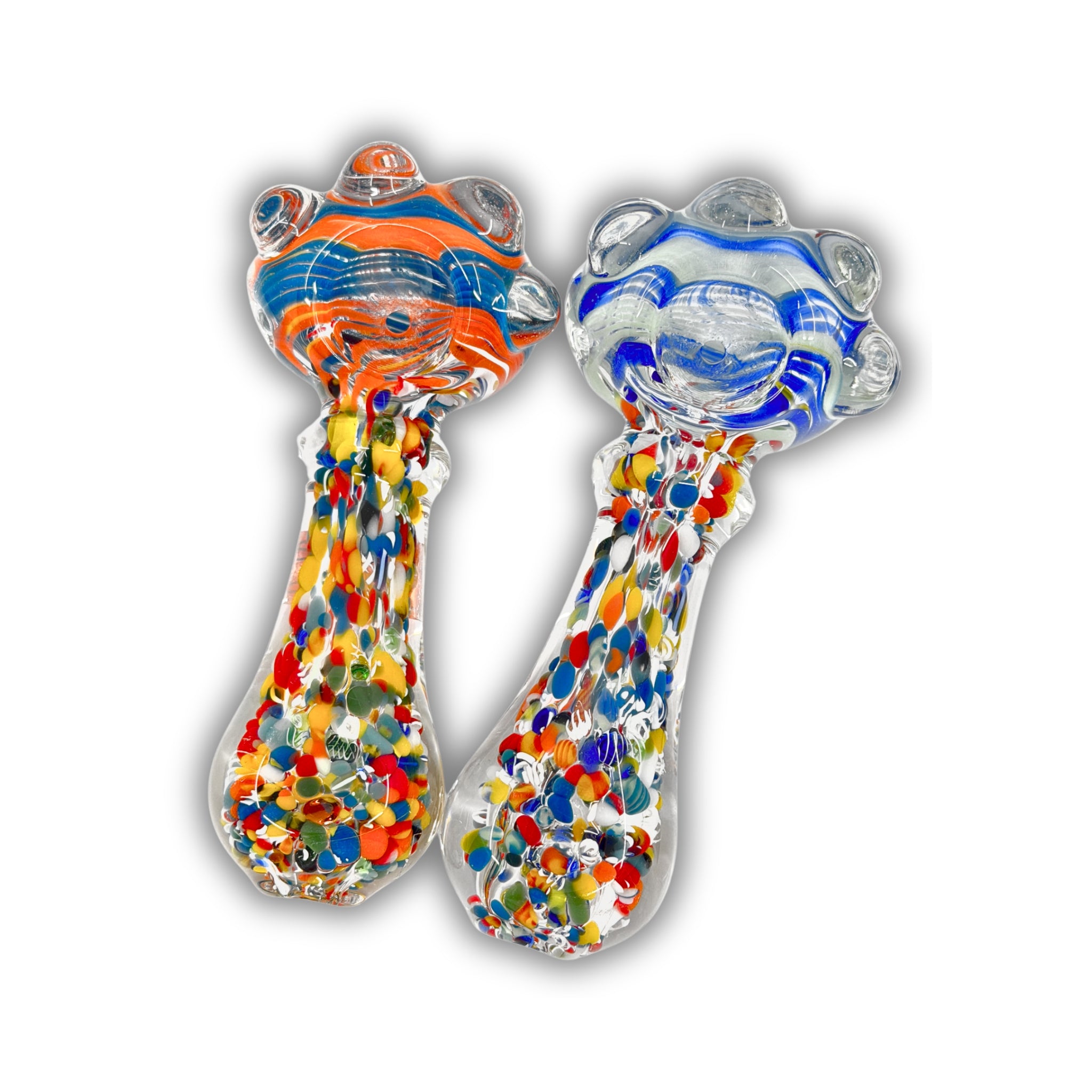 3" Confetti Glass Hand Pipe [BB-530]