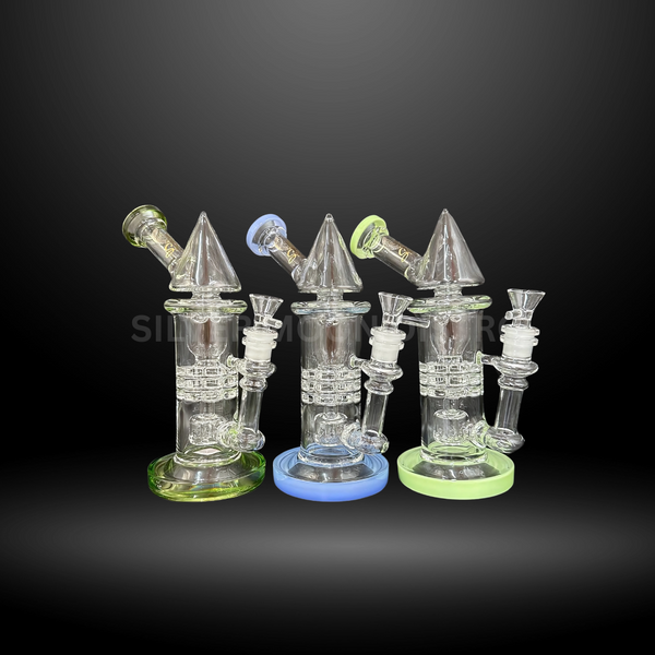 Multi-Layer Cone Top Glass Water Pipe (HXCP 436)