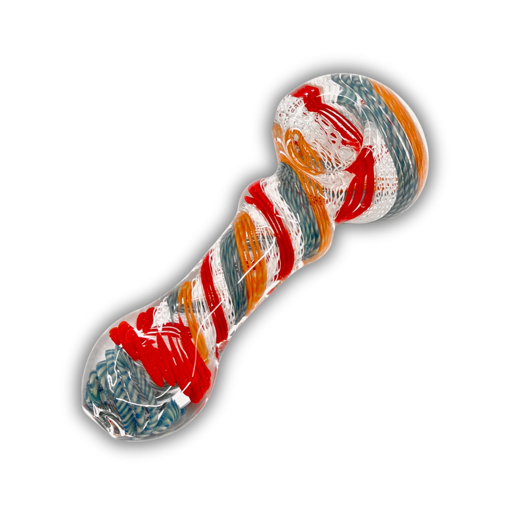 4" Multi-Color Linework  Hand Pipe [BB-519]