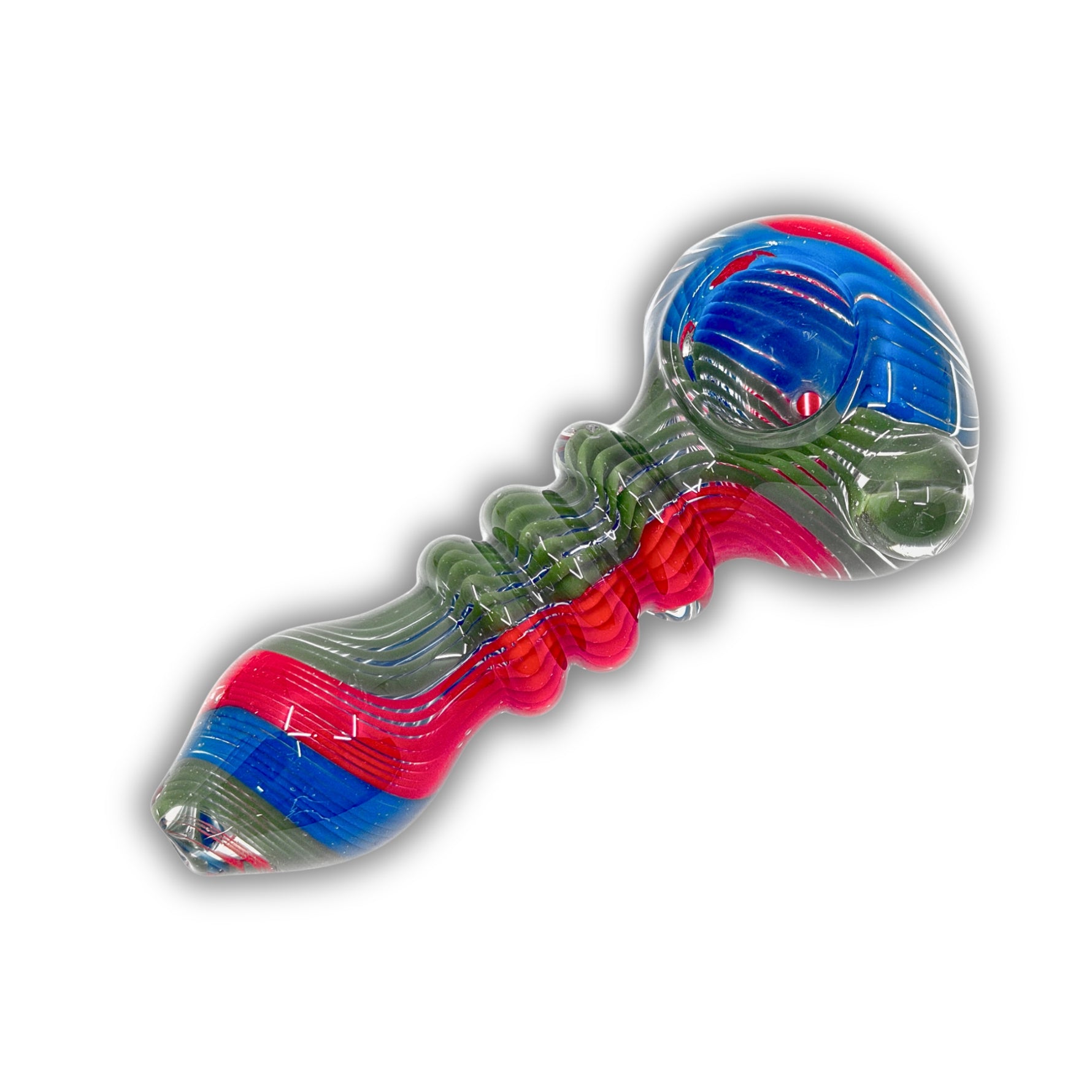 4" Color Wig Wag Hand Pipe [BB-563]