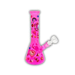 10" Cute Kitty Hearts Beaker Bong [ES-25475]