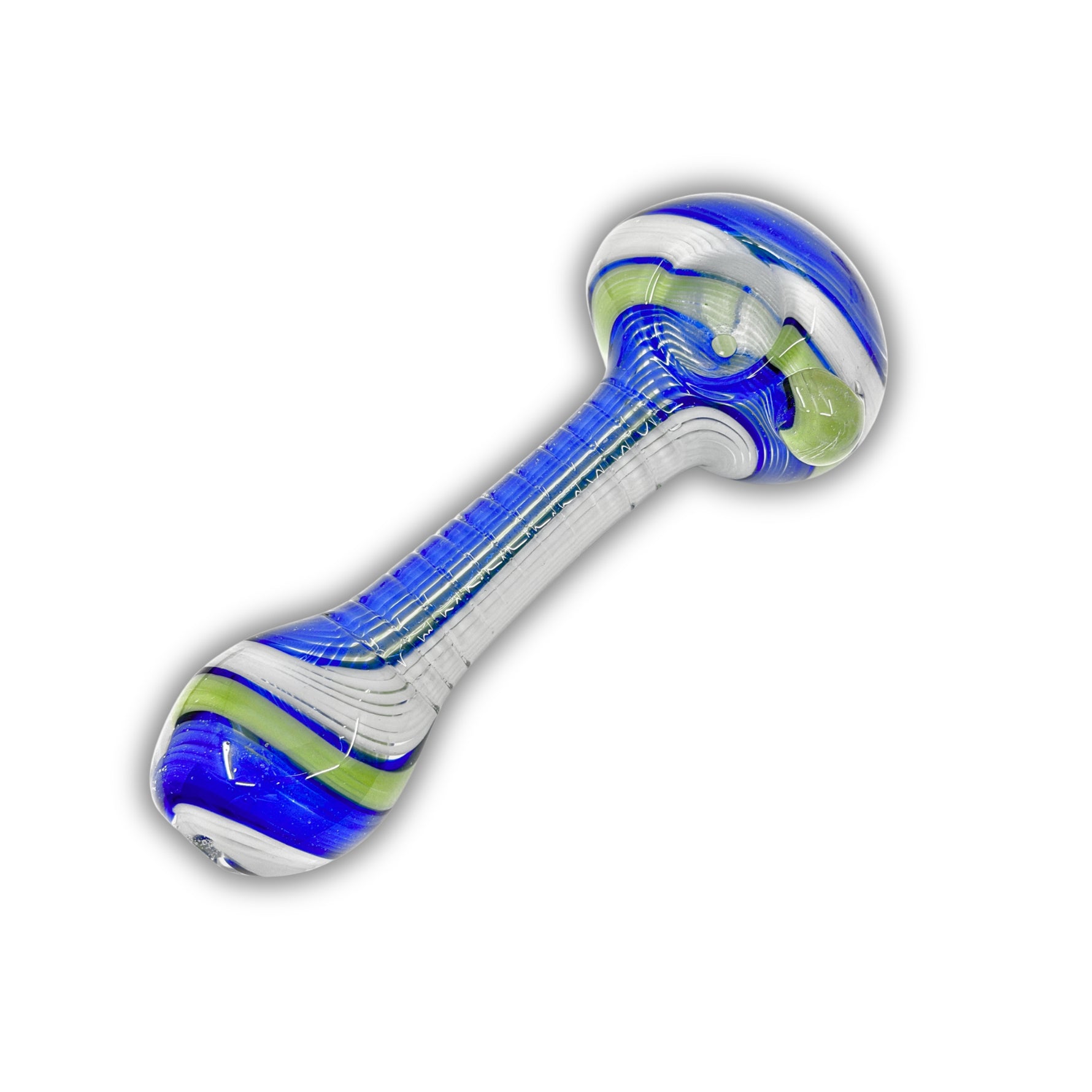 4" Color Wig Wag Hand Pipe [BB-656]