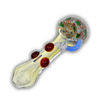 4" Frit Glass Mushroom Hand Pipe [BB-654]