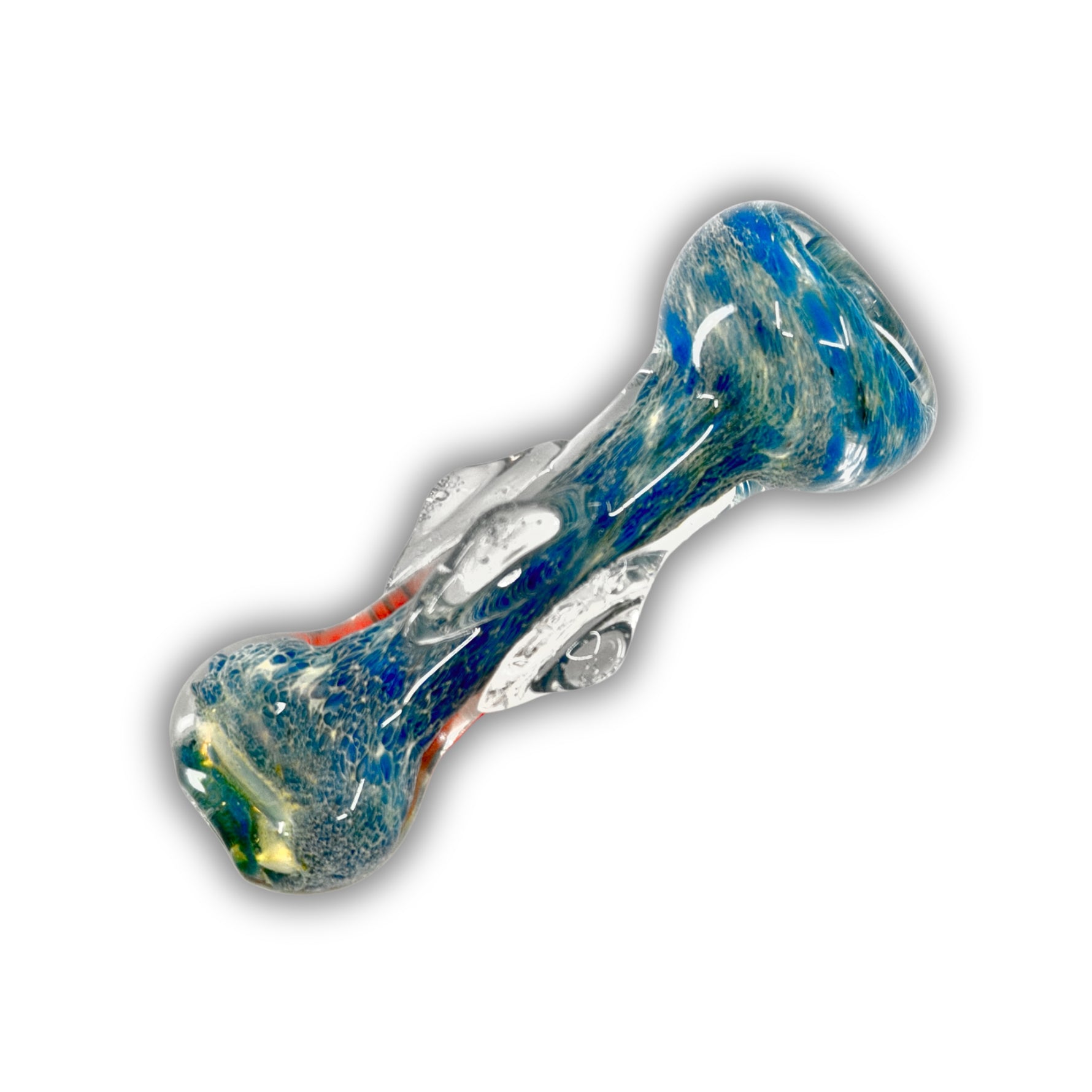 Frit Design Glass Chillum Pipe [MH-18]
