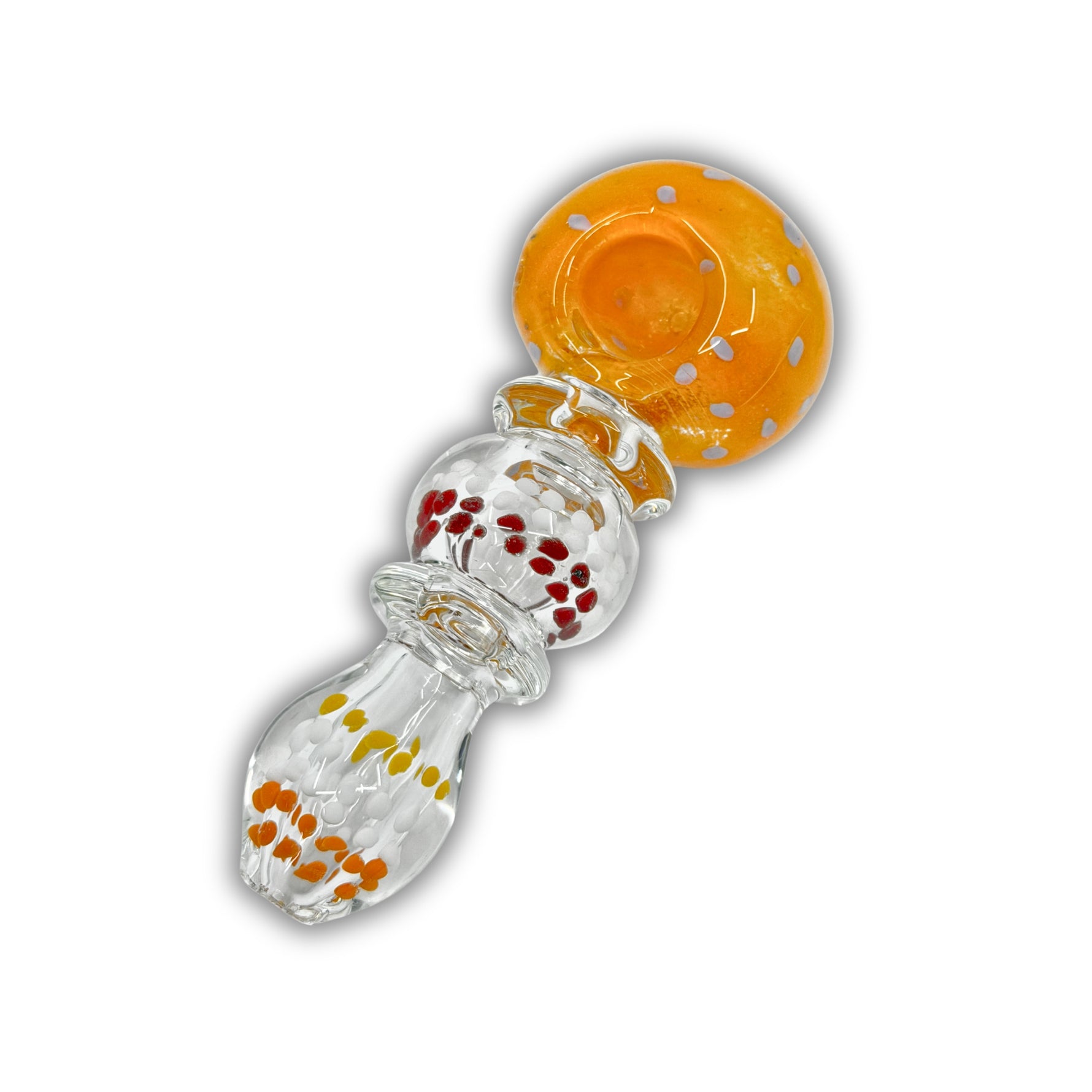 4" Orange Speckled Hand Pipe [BB-485]