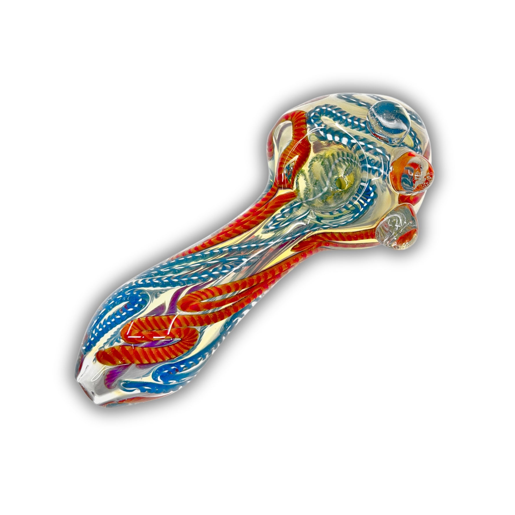 4" Color Ribbon Hand Pipe [BB-489]