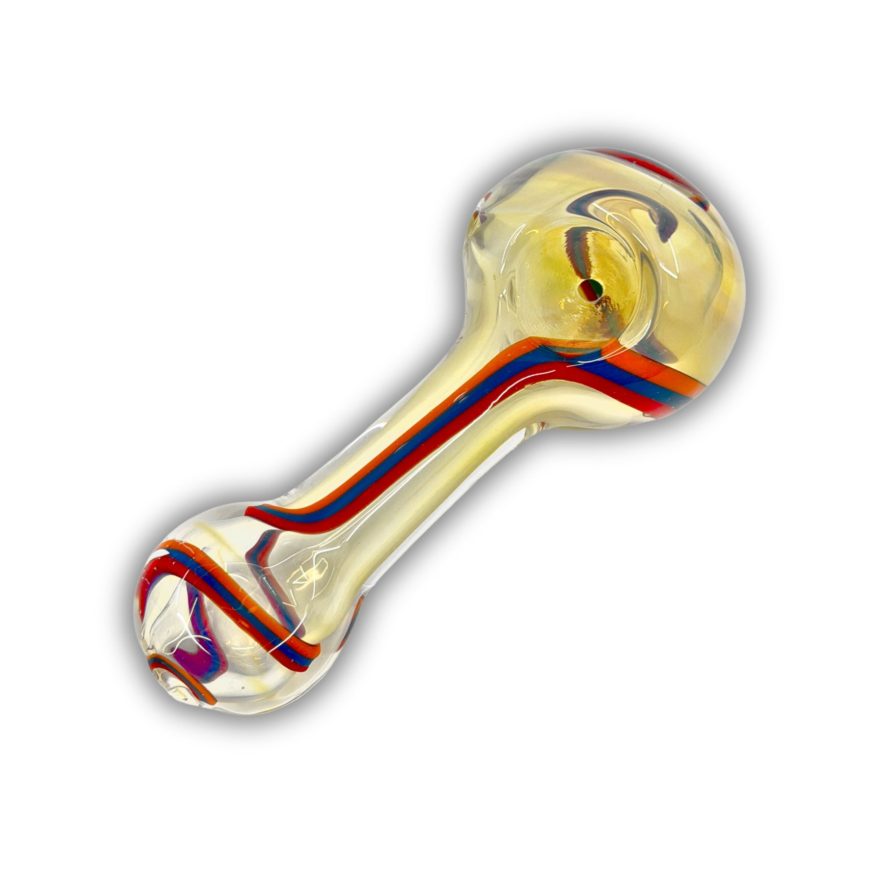 3" Clear Glass Spoon Hand Pipe [BB-578]