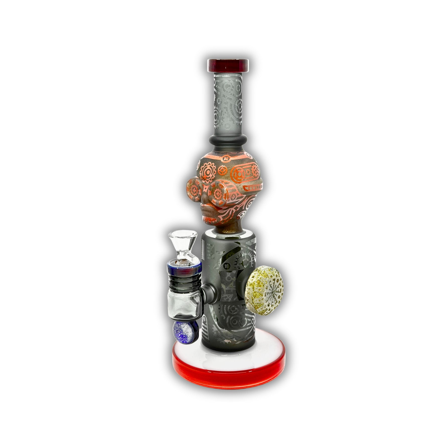 11" Steampunk Skull Water Pipe [GODEN-21]