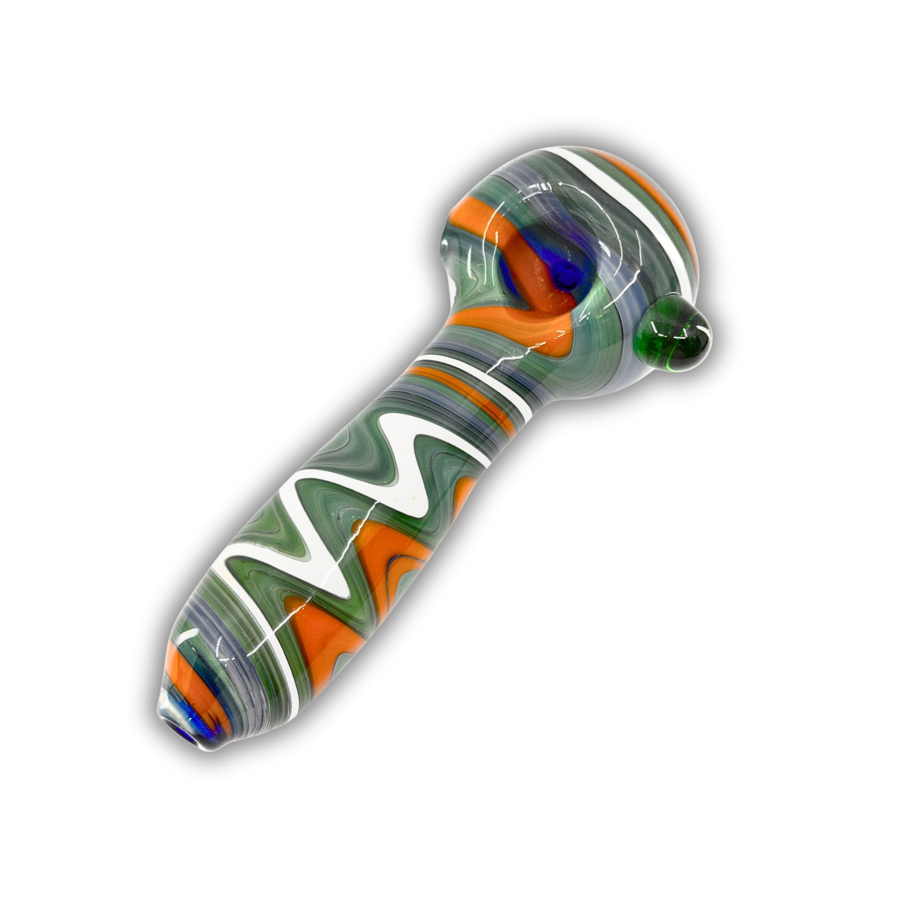 4" Marble Swirl Hand Pipe [BB-420]