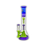 18" Dual Tree Perc Beaker Bong [WP-9265]