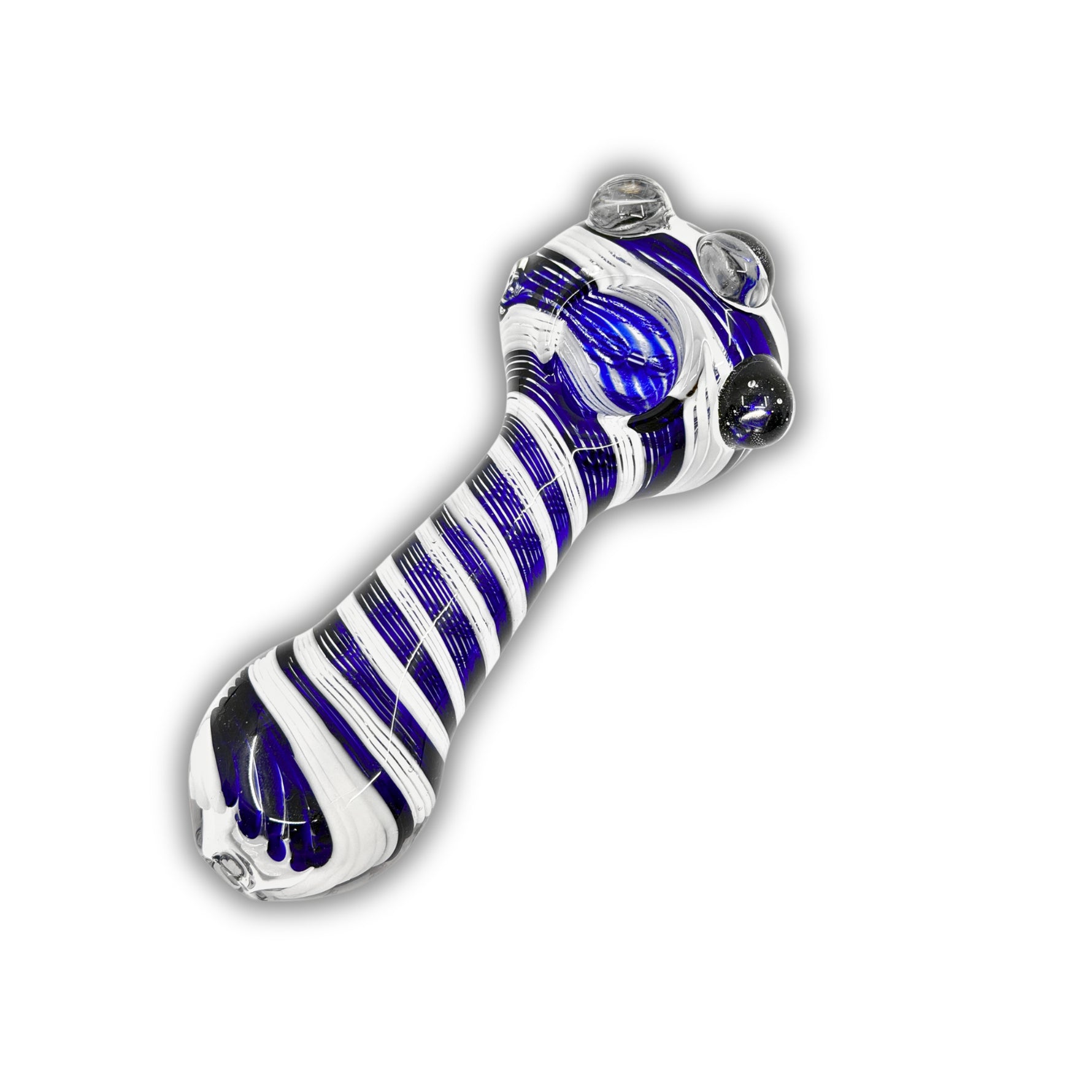 4" Marbled Stripe Hand Pipe [BB-648]
