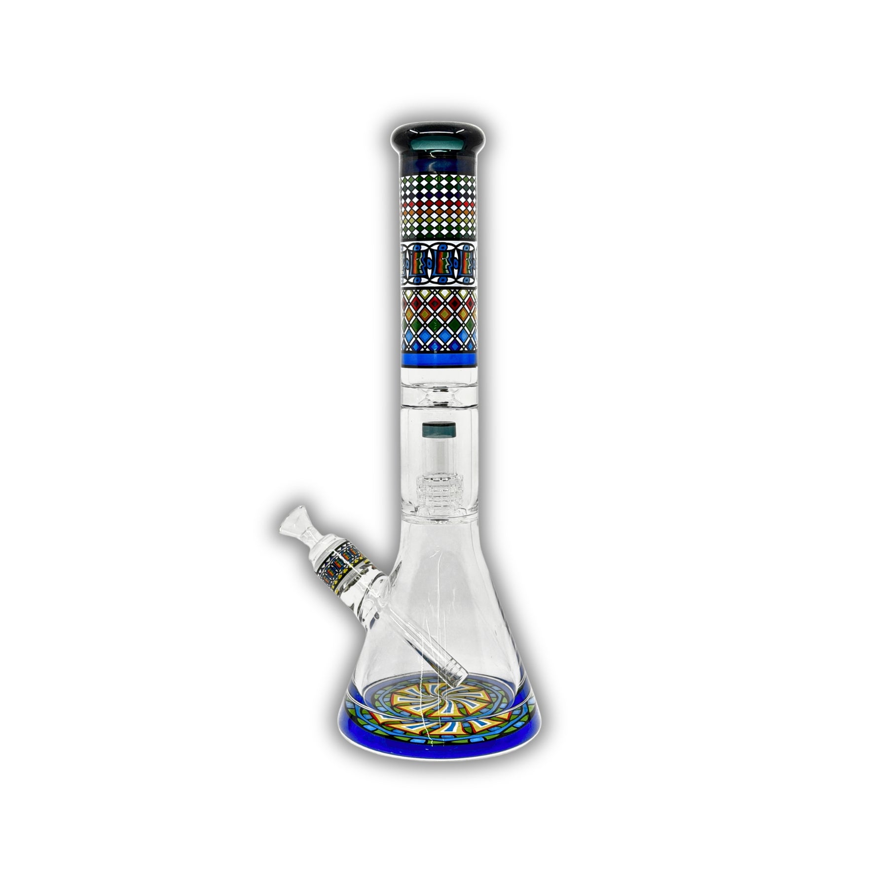16" Egyptian Mosaic Beaker Bong [HXCP-031P-AA]