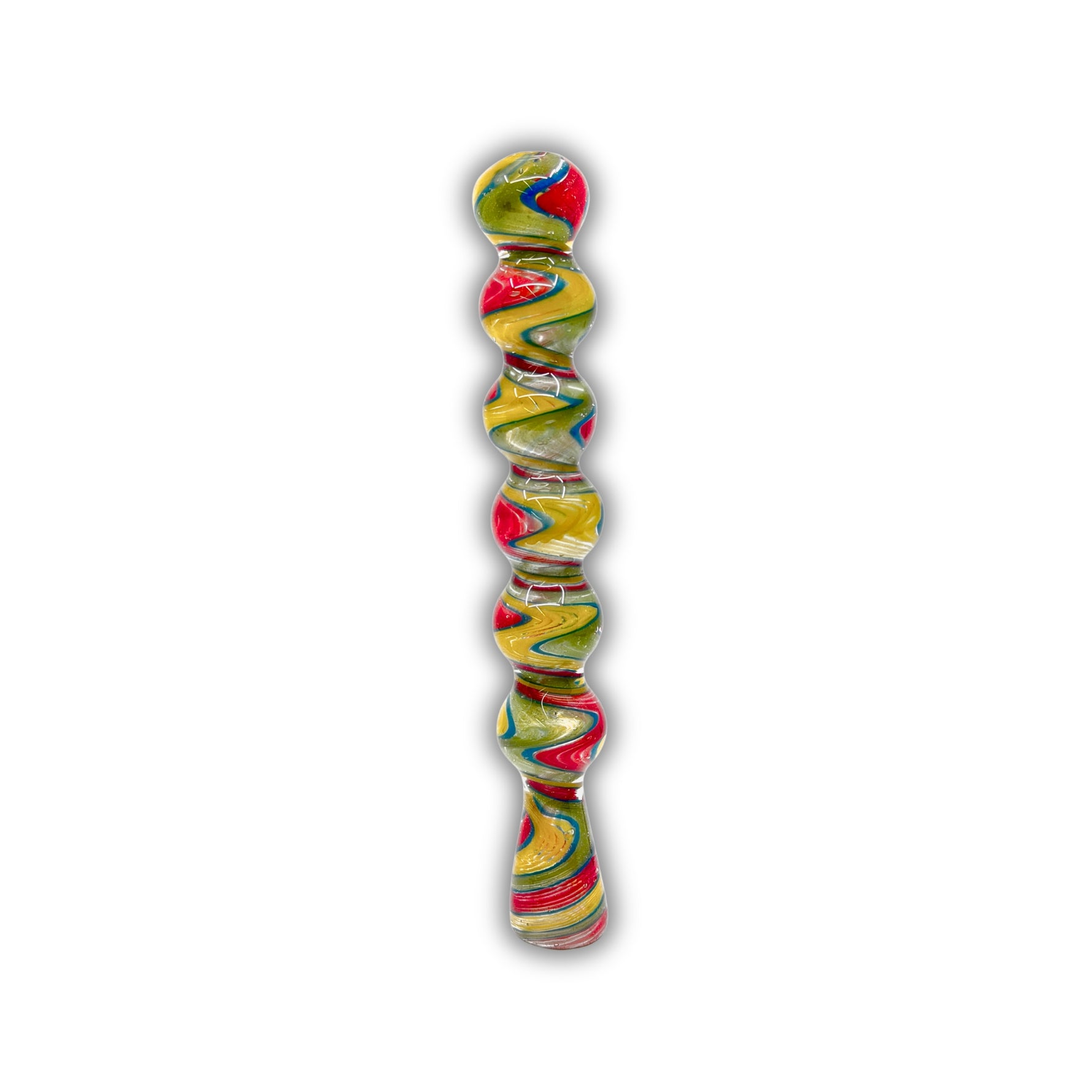 10" Colorful Swirl Chillum Pipe [MH-19]