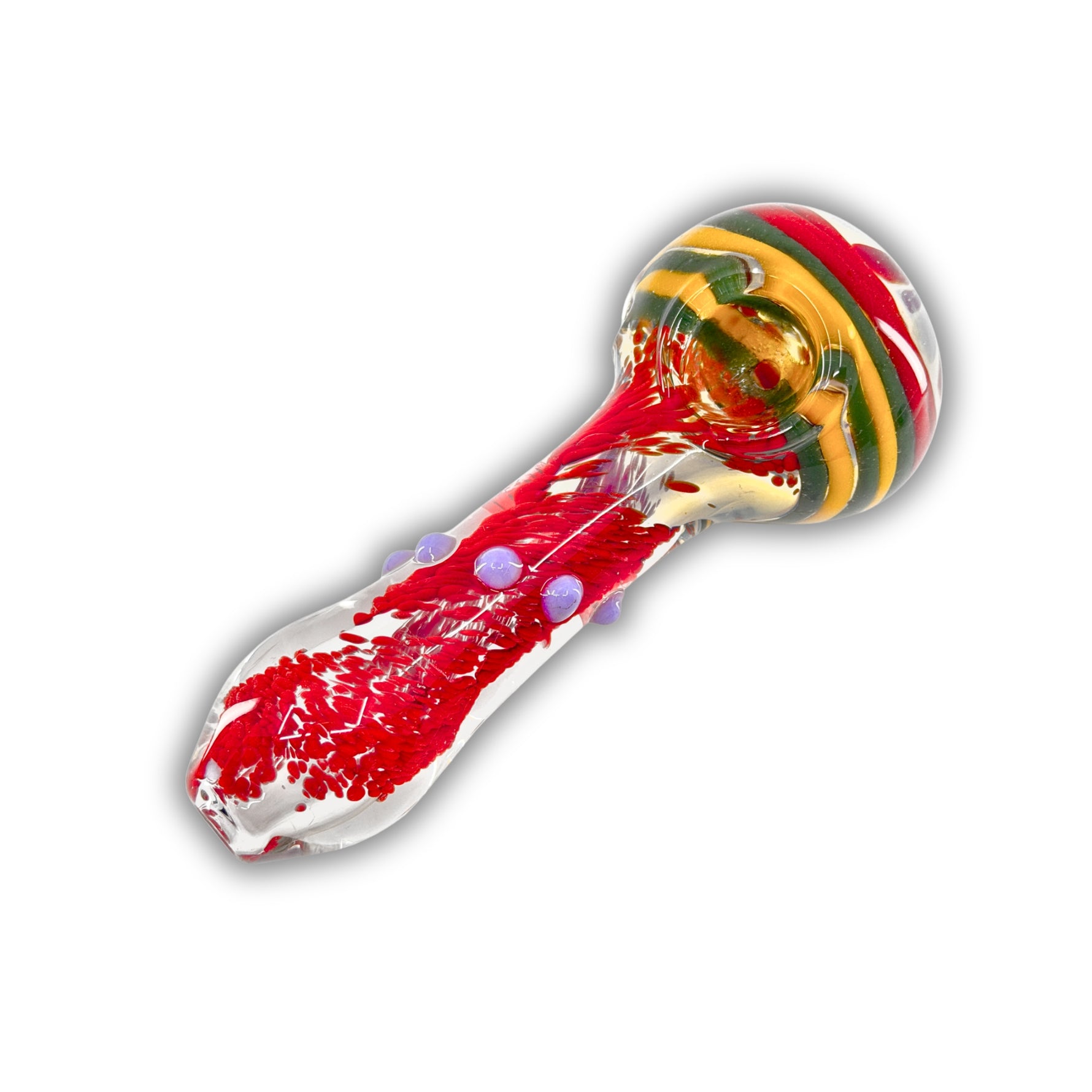 4" Fritted Color Hand Pipe [BB-470]